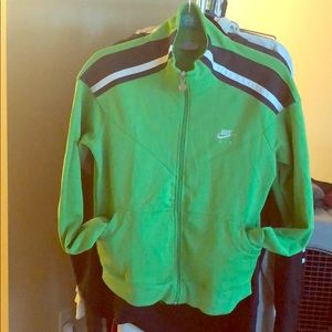 Nike vintage lime green zip up